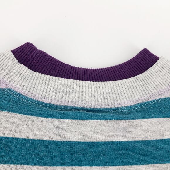 90s color block mock neck sweatshirt 1990s vintage - Picture 5 of 6